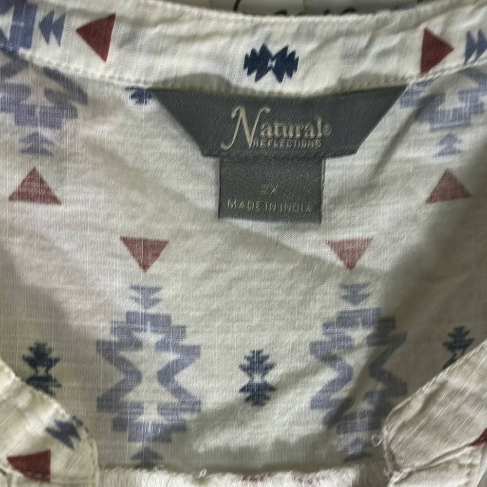 Natural Reflections Aztec Patterned Sleeveless To… - image 3